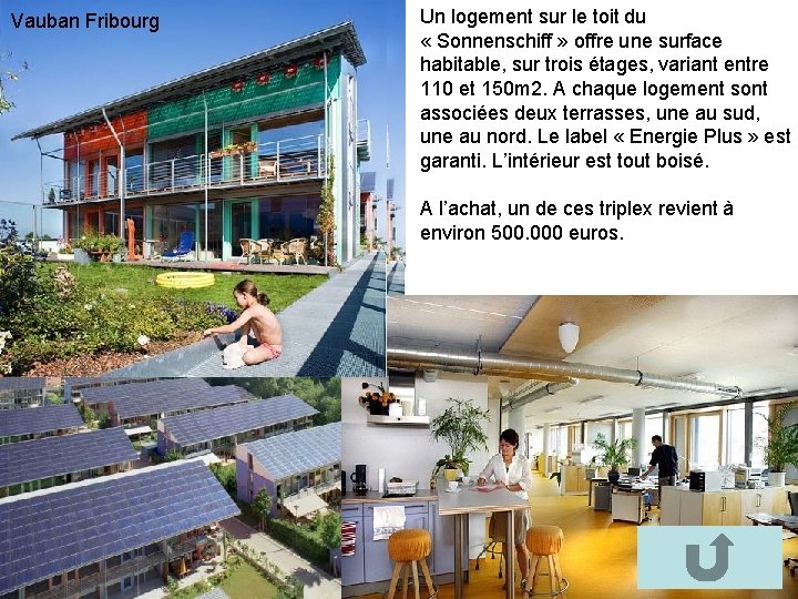 Fribourg « quartier Sonnenschiff » Vauban Fribourg Bourtzwiller Un logement sur le toit du