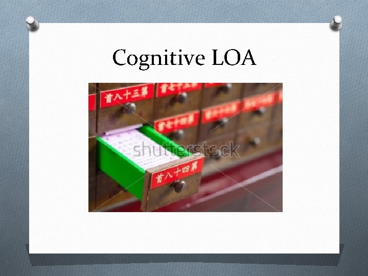 Cognitive LOA 