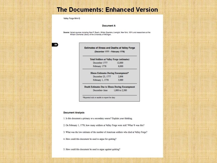 The Documents: Enhanced Version 