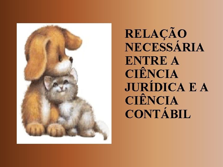 RELAÇÃO NECESSÁRIA ENTRE A CIÊNCIA JURÍDICA E A CIÊNCIA CONTÁBIL 