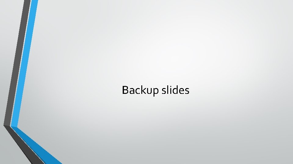 Backup slides 