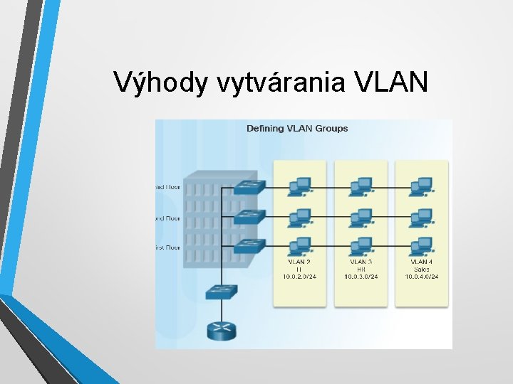 Výhody vytvárania VLAN 