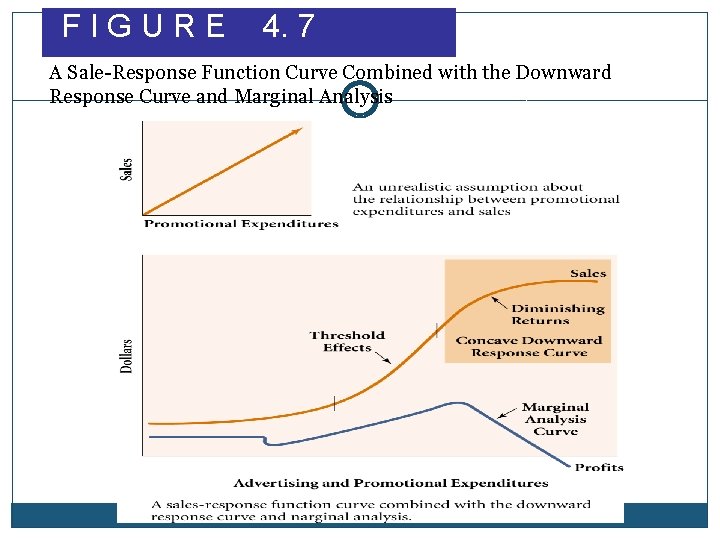 FIGURE 4. 7 A Sale-Response Function Curve Combined with the Downward Response Curve and