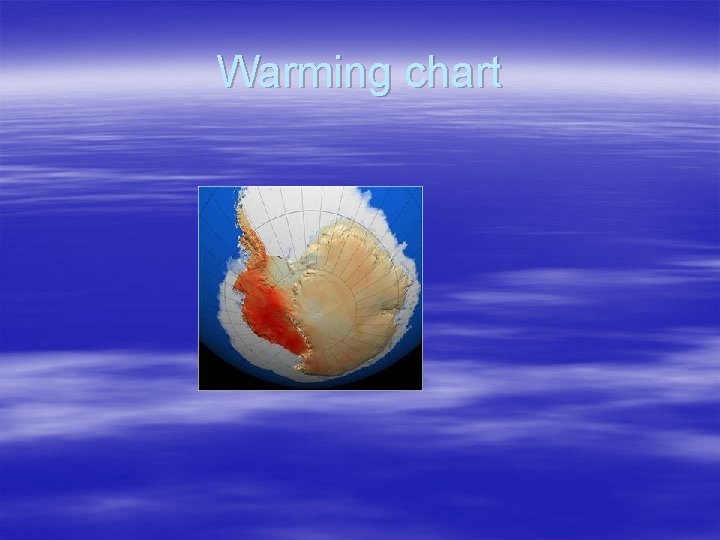 Warming chart 