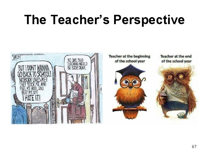 The Teacher’s Perspective 67 