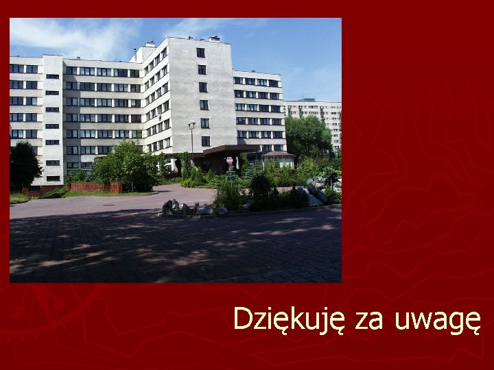 Dziękuję za uwagę 