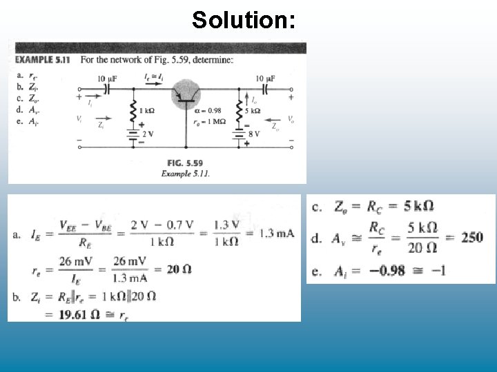 Solution: Solution: