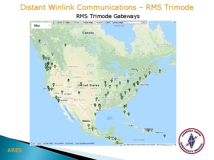 Distant Winlink Communications – RMS Trimode Gateways ARES 