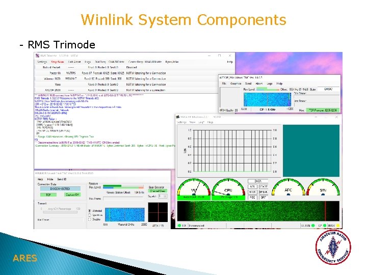Winlink System Components - RMS Trimode ARES 