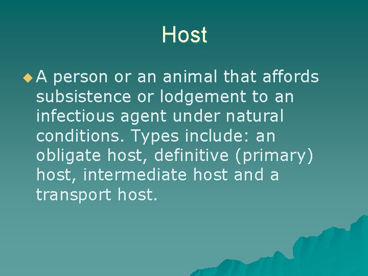 Principles of Communicable Diseases Epidemiology Objectives Definition of