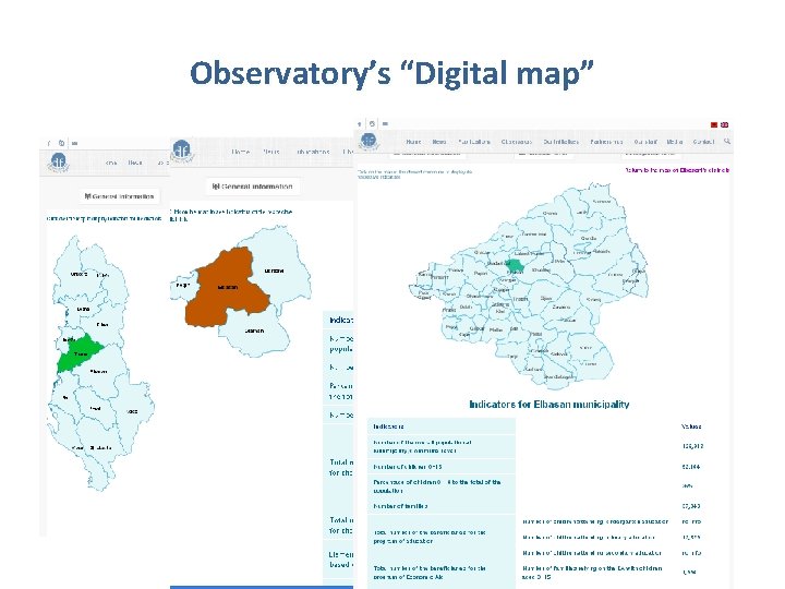 Observatory’s “Digital map” 