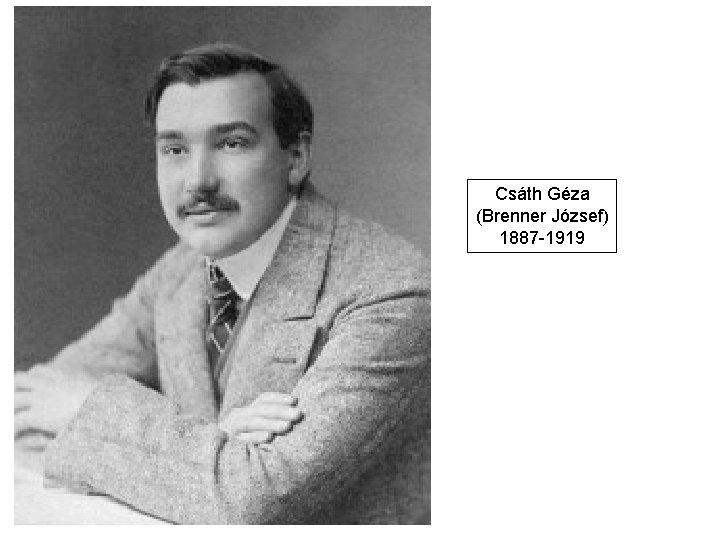 Csáth Géza (Brenner József) 1887 -1919 