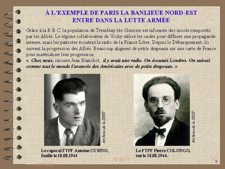 À L’EXEMPLE DE PARIS LA BANLIEUE NORD-EST ENTRE DANS LA LUTTE ARMÉE Archives de