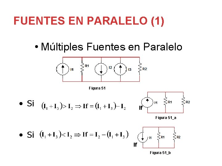 FUENTES EN PARALELO (1) • Múltiples Fuentes en Paralelo Figura 51 • Si If