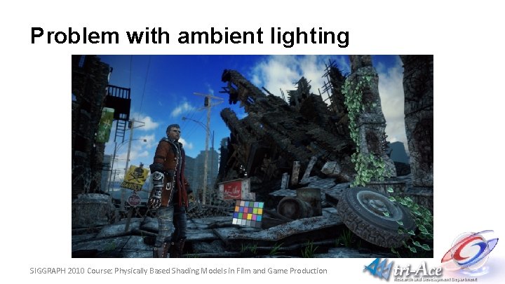 Problem with ambient lighting SIGGRAPH 2010 Course: Physically Based Shading Models in Film and