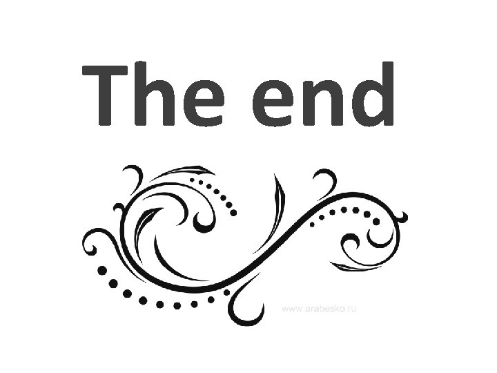 The end 