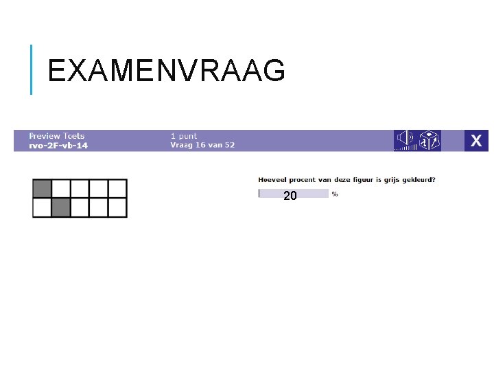 EXAMENVRAAG 20 