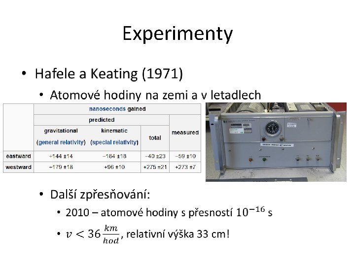 Experimenty • Experimenty •