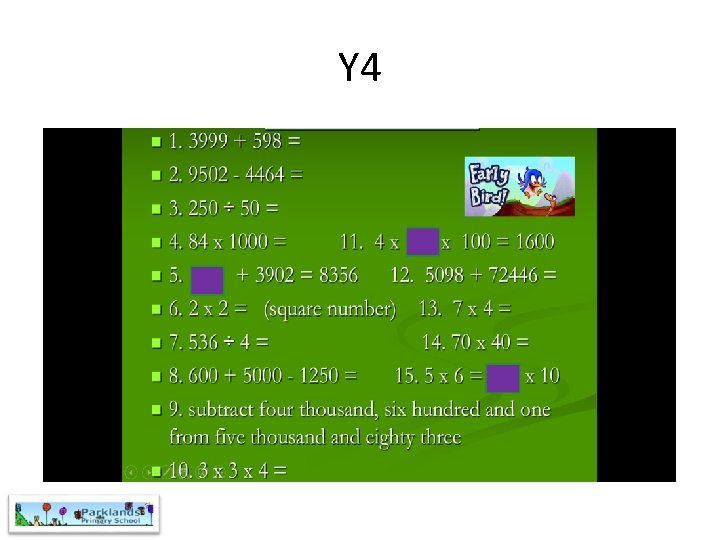 Y 4 
