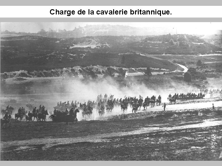 Charge de la cavalerie britannique. 