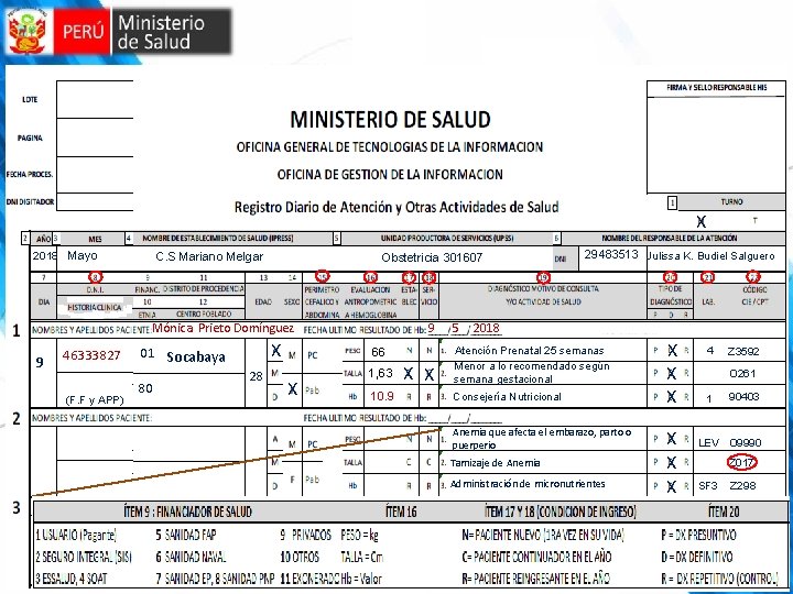 X 2018 Mayo C. S Mariano Melgar Obstetricia 301607 9 Mónica Prieto Domínguez 9
