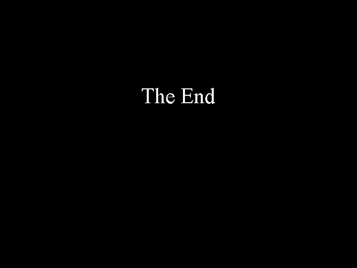 The End 