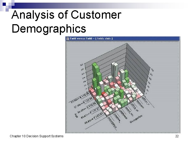Analysis of Customer Demographics Chapter 10 Decision Support Systems 22 