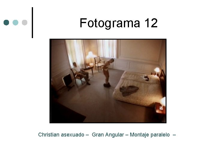 Fotograma 12 Christian asexuado – Gran Angular – Montaje paralelo – 