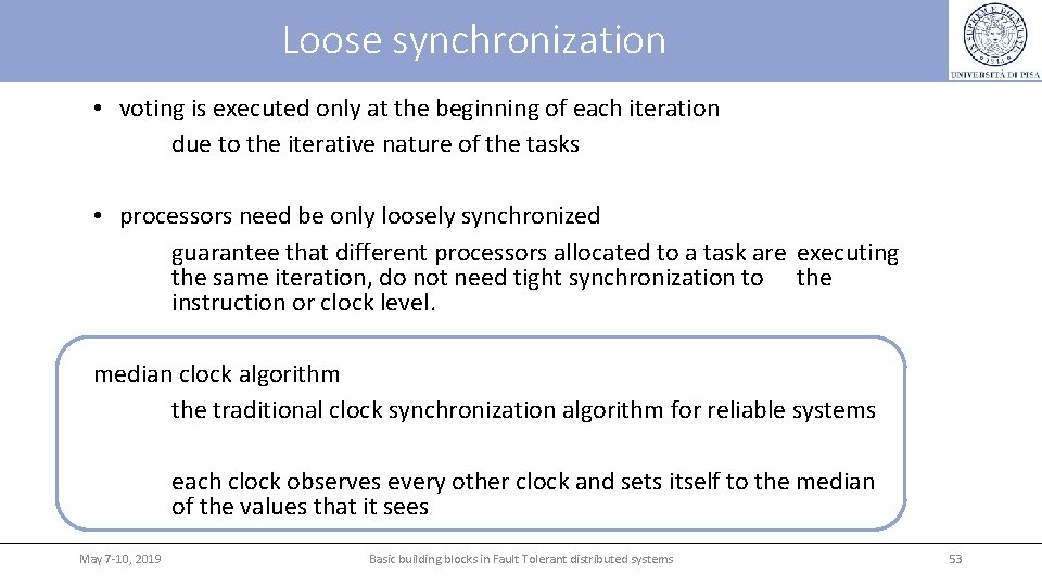 Loose synchronization • voting is executed only at the beginning of each iteration due Loose synchronization • voting is executed only at the beginning of each iteration due
