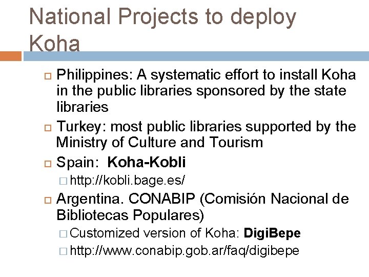 National Projects to deploy Koha Philippines: A systematic effort to install Koha in the