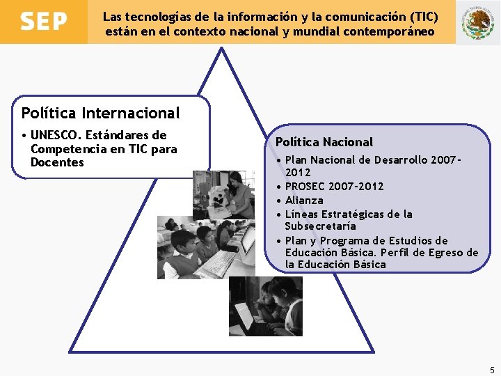 Las tecnologías de la información y la comunicación (TIC) están en el contexto nacional