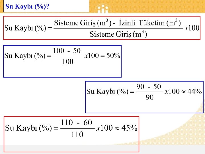 Su Kaybı (%)? Su Kayıp ve Kaçakları Türkiye Forumu, 28 -29 Ağustos 2014, İstanbul