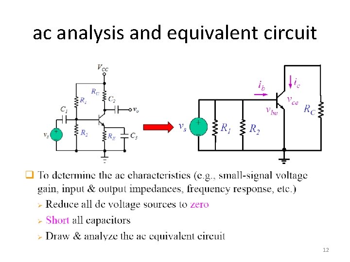 ac analysis and equivalent circuit 12 