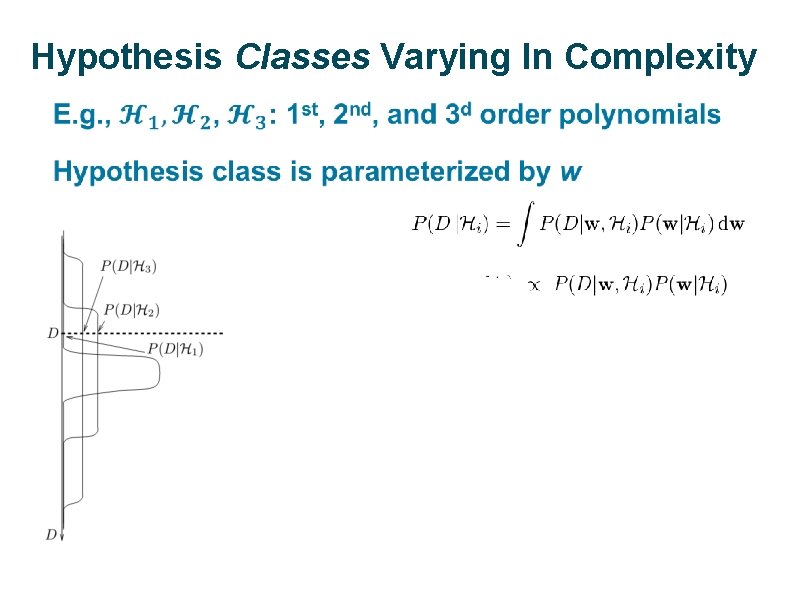 Hypothesis Classes Varying In Complexity ü 