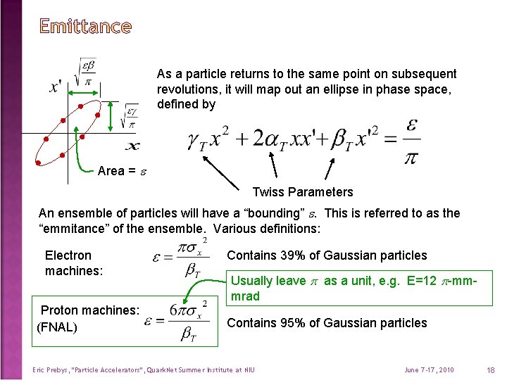 As a particle returns to the same point on subsequent revolutions, it will map