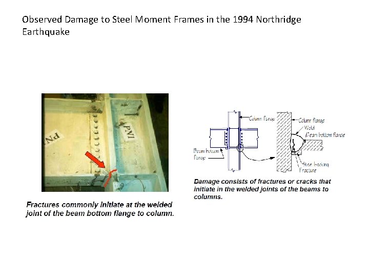 Observed Damage to Steel Moment Frames in the 1994 Northridge Earthquake 