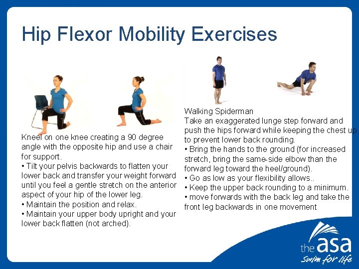 Hip Flexor Mobility Exercises Walking Spiderman Take an exaggerated lunge step forward and push
