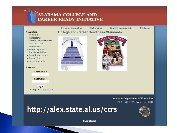 http: //alex. state. al. us/ccrs 