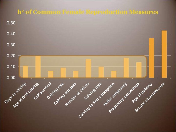 h 2 of Common Female Reproduction Measures 