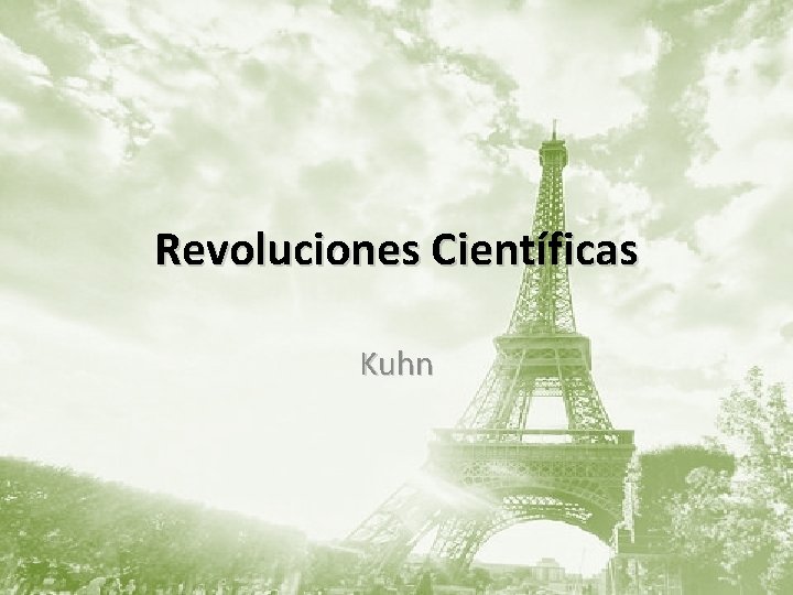 Revoluciones Científicas Kuhn 