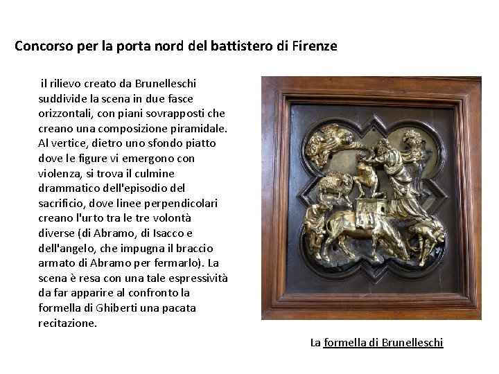 Concorso Per La Porta Nord Del Battistero Di Firenze Concorso per la porta nord del battistero di