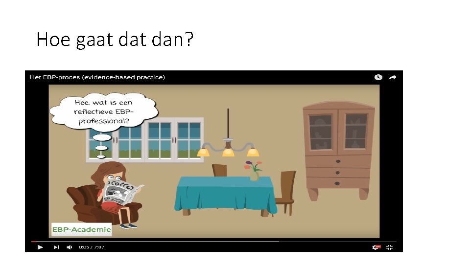 Hoe gaat dan? 