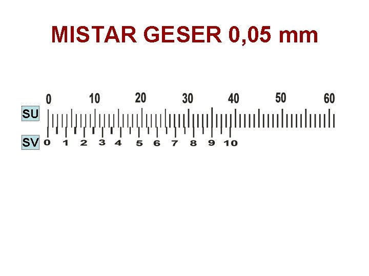 MISTAR GESER 0, 05 mm SU SV 