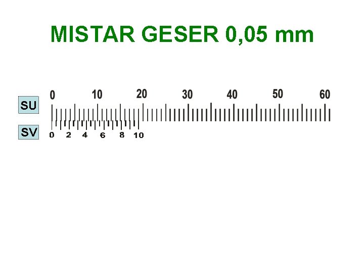 MISTAR GESER 0, 05 mm SU SV 