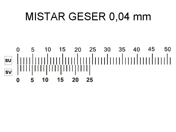 MISTAR GESER 0, 04 mm SU SV 