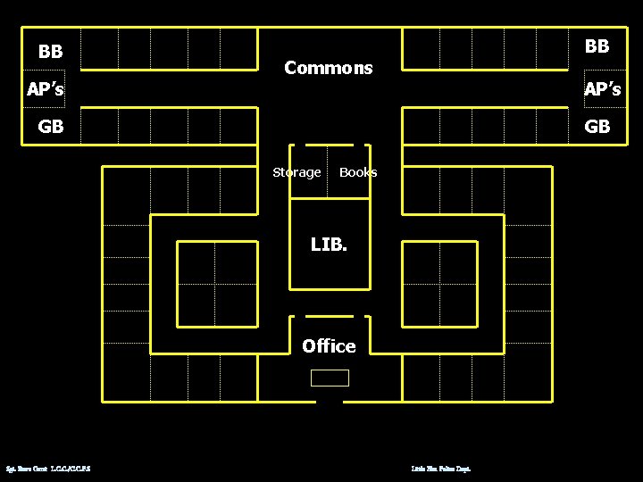 BB AP’s BB Commons AP’s GB GB Storage Books LIB. Office Sgt. Steve Garst