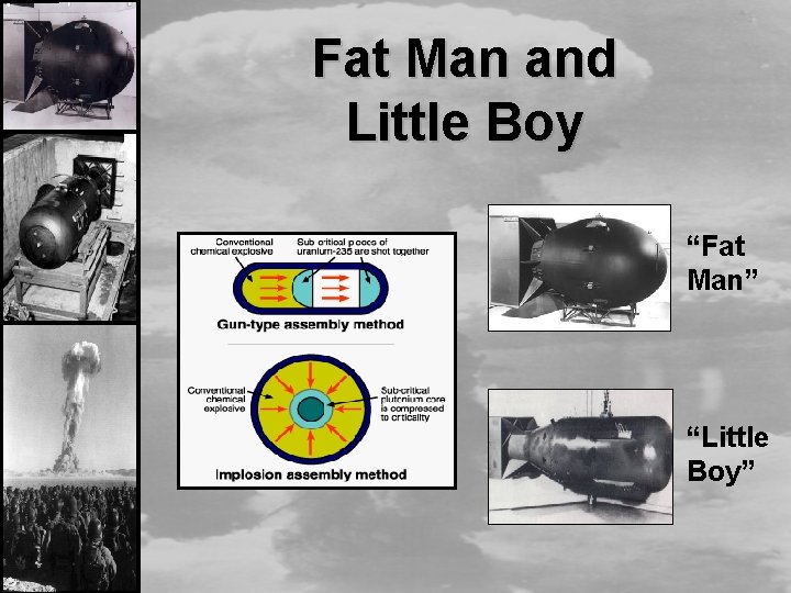 Fat Man and Little Boy “Fat Man” “Little Boy” 