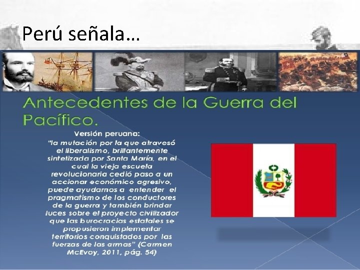 Perú señala… 