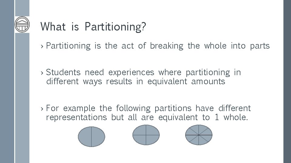 What is Partitioning? › Partitioning is the act of breaking the whole into parts