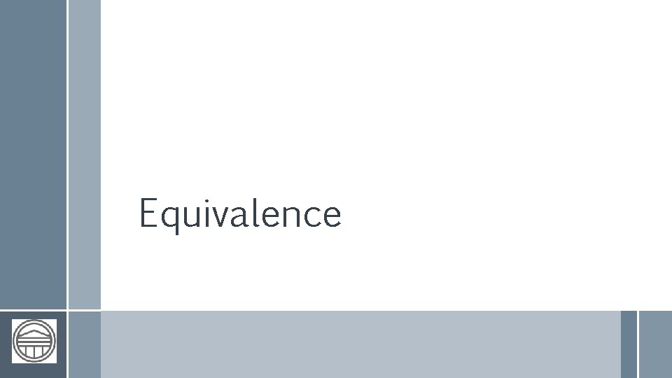 Equivalence 